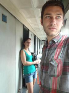 Waiting in the corridor